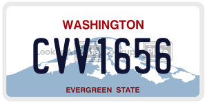 CVV1656  license plate in WA