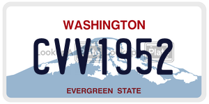 CVV1952  license plate in WA