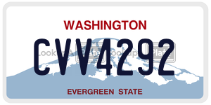 CVV4292  license plate in WA