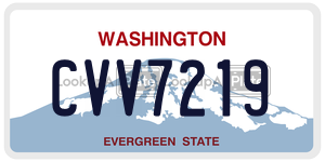 CVV7219  license plate in WA