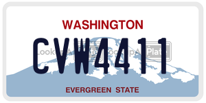 CVW4411  license plate in WA