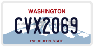 CVX2069  license plate in WA