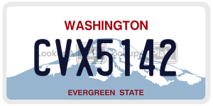 CVX5142  license plate in WA