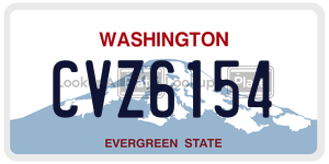 CVZ6154  license plate in WA