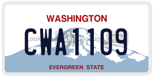 CWA1109  license plate in WA