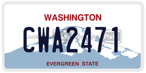 CWA2471  license plate in WA