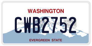 CWB2752  license plate in WA