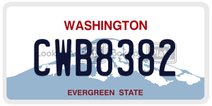 CWB8382  license plate in WA
