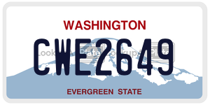 CWE2649  license plate in WA