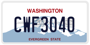 CWF3040  license plate in WA