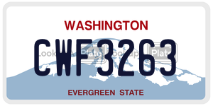 CWF3263  license plate in WA