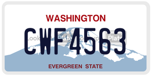 CWF4563  license plate in WA
