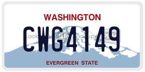 CWG4149  license plate in WA