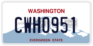CWH0951  license plate in WA