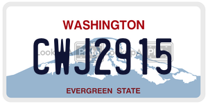 CWJ2915  license plate in WA