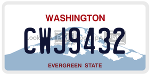 CWJ9432  license plate in WA