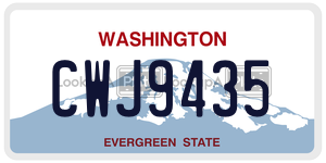 CWJ9435  license plate in WA