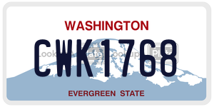 CWK1768  license plate in WA