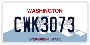 CWK3073  license plate in WA