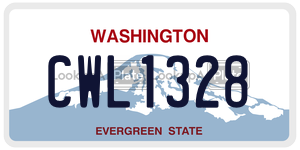 CWL1328  license plate in WA