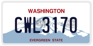 CWL3170  license plate in WA
