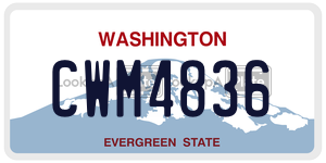 CWM4836  license plate in WA