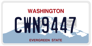 CWN9447  license plate in WA