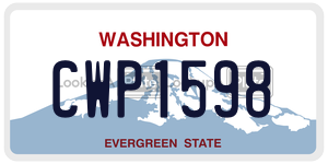 CWP1598  license plate in WA