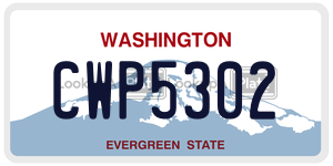 CWP5302  license plate in WA