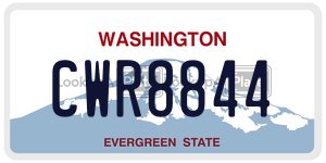 CWR8844  license plate in WA