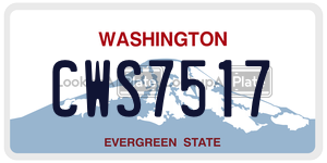 CWS7517  license plate in WA