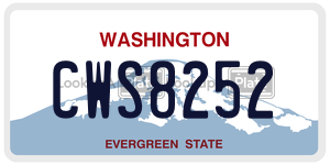 CWS8252  license plate in WA