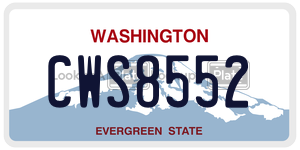 CWS8552  license plate in WA