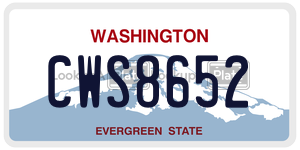 CWS8652  license plate in WA