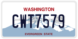 CWT7579  license plate in WA