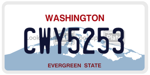 CWY5253  license plate in WA