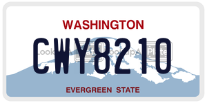 CWY8210  license plate in WA