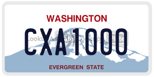 CXA1000  license plate in WA