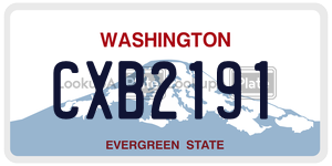 CXB2191  license plate in WA