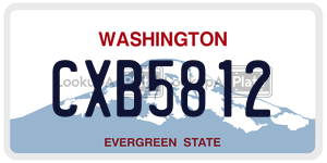 CXB5812  license plate in WA