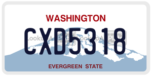CXD5318  license plate in WA