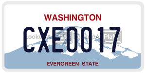 CXE0017  license plate in WA
