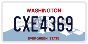 CXE4369  license plate in WA