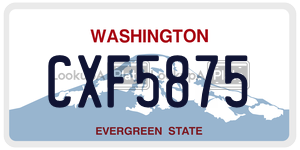 CXF5875  license plate in WA