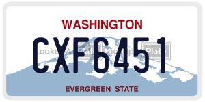 CXF6451  license plate in WA