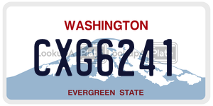 CXG6241  license plate in WA