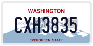 CXH3835  license plate in WA