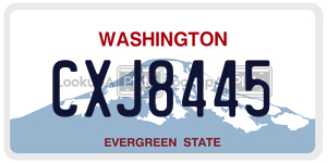 CXJ8445  license plate in WA