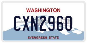 CXN2960  license plate in WA