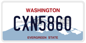 CXN5860  license plate in WA